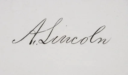Firma de Abraham Lincoln